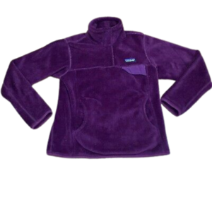 PATAGONIA Women’s Re-Tool Snap-T Pullover Fleece Size S Polartec Plum Purple